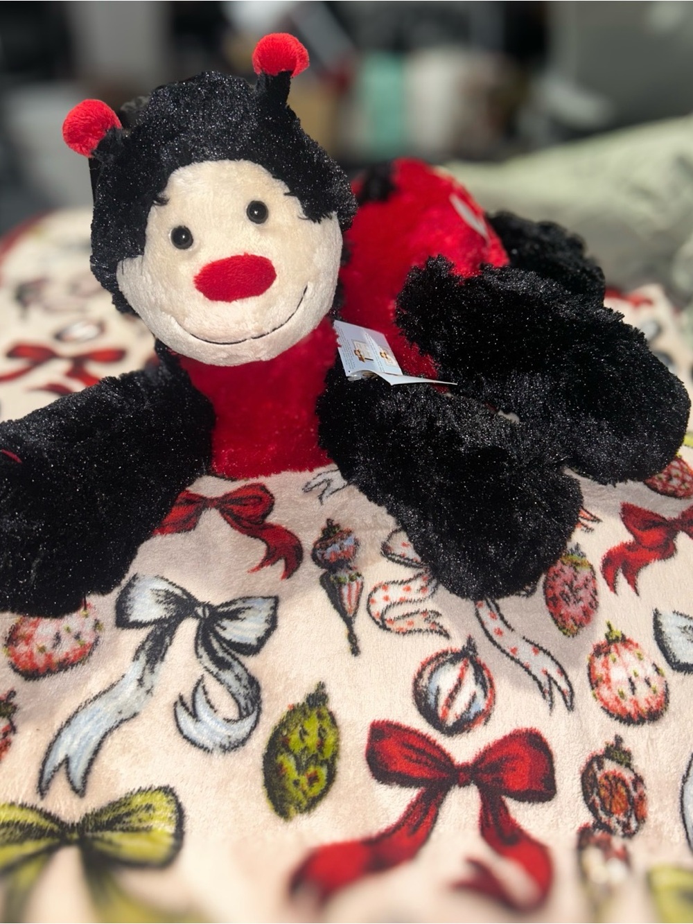 My Door Friends. Plush Ladybug Stuffed Animal - Red & Black